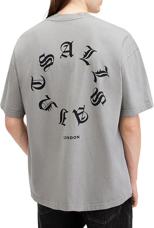 ALL SAINTS FRAKTUR SS GREY TRINITY GREY