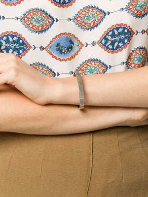 logo-embossed bracelet