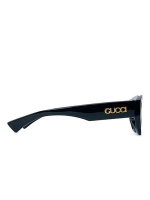 logo-hardware rectangle-frame sunglasses