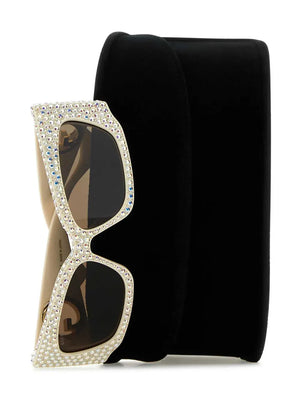 Double G rhinestone-embellished sunglasses