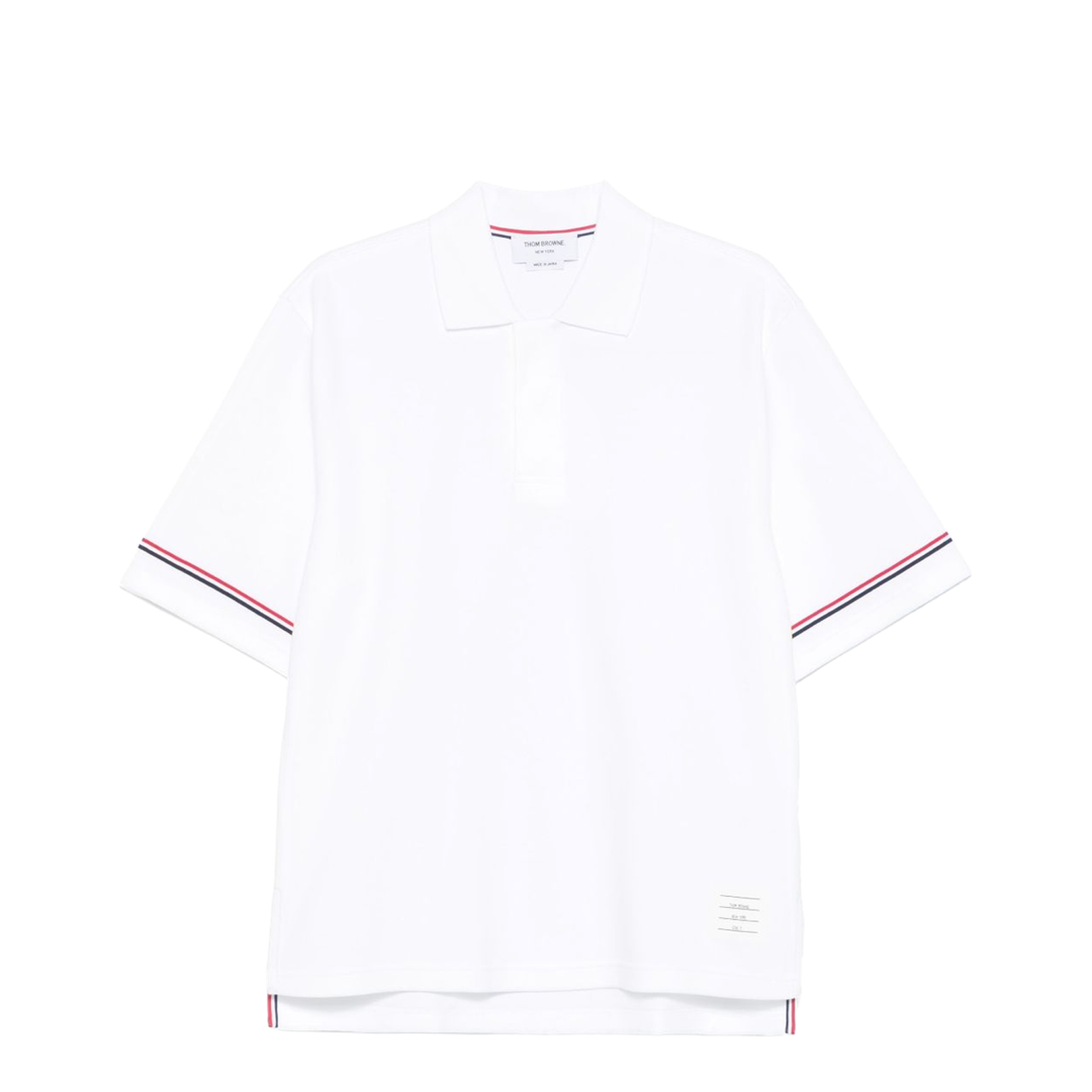 Rugby Fit RWB Stripe Shorts Sleeve Polo Shirt