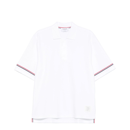 Rugby Fit RWB Stripe Shorts Sleeve Polo Shirt