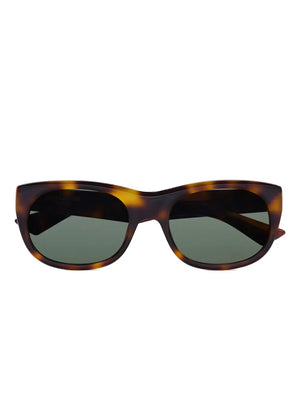 tortoiseshell round sunglasses