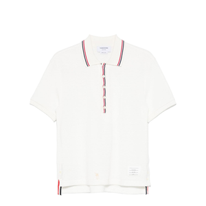 Cotton Waffle Rib Cuff Polo