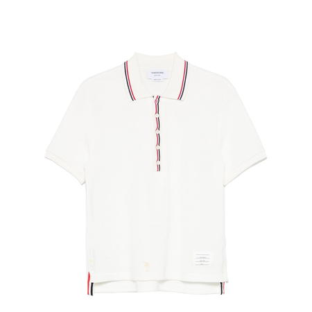 Cotton Waffle Rib Cuff Polo