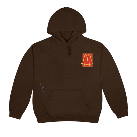 Cactus Jack by Travis Scott x McDonald's Cactus Pack Sticker Hoodie Brown