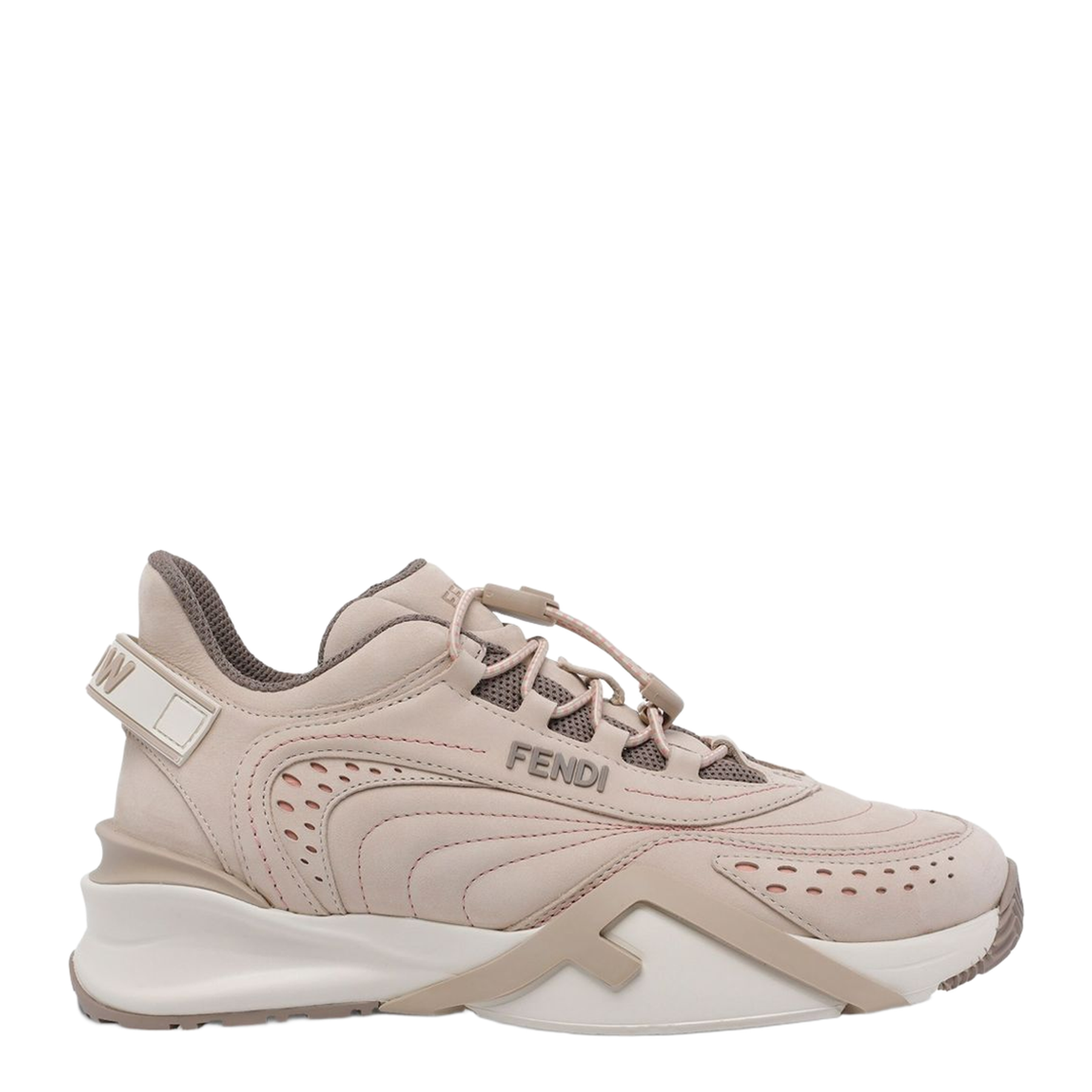 Flow Sneakers with Embossed Logo on the Side