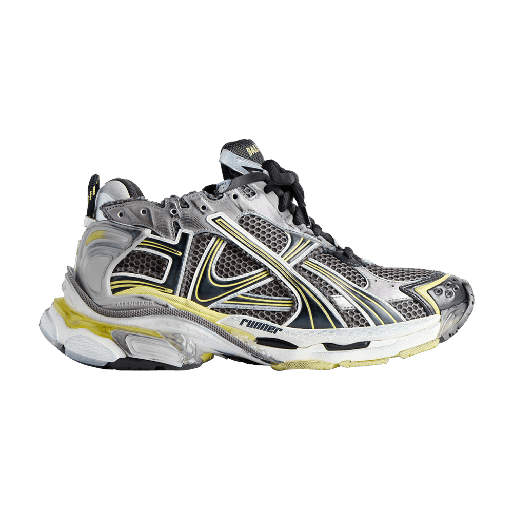 Balenciaga Runner Sneaker Worn-Out - Grey Yellow White