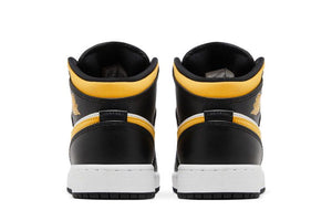 Air Jordan 1 Mid GS Black University Gold