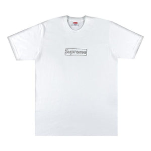 Supreme x KAWS Chalk Logo T-Shirt White