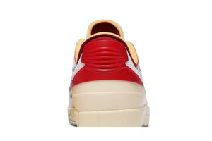 Off White x Air Jordan 2 Retro Low SP White Varsity Red