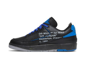 Off White x Air Jordan 2 Retro Low SP Black Varsity Royal