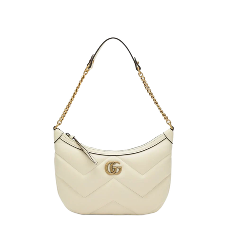 GG Marmont Small Leather Shoulder Bags - Beige