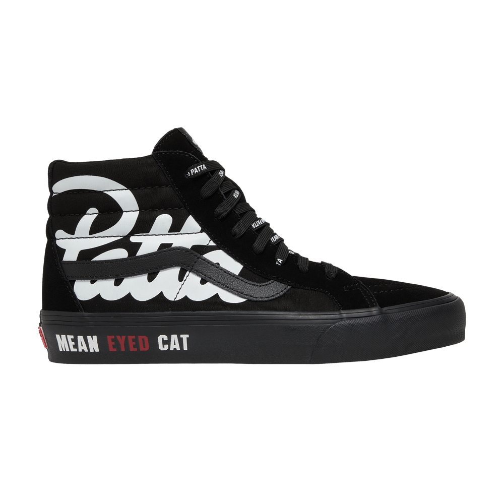 Vans Patta x Vault Sk8-Hi Reissue VLT LX Mean Eyed Cat - Black