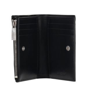 Jitney Zipped Bifold Quote Black - White
