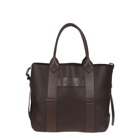 Script Shopping Bag Medium Brown