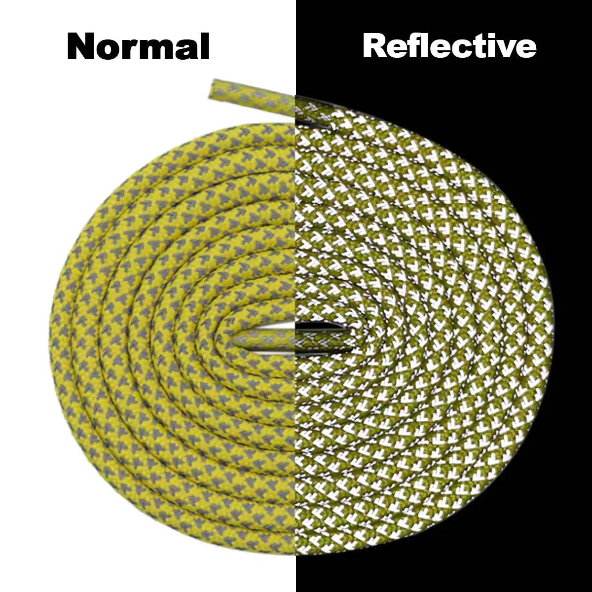 Reflective Rope Laces- Yellow Yeezy Laces Kicks Machine