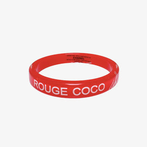 JW784 - CHANEL Pink Acrylic Rouge Coco Shine Bracelet