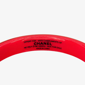 JW785 - CHANEL Pink Acrylic Rouge Coco Shine Bracelet