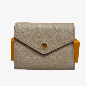 C613 - LOUIS VUITTON Gray Monogram Empreinte Zoé Wallet