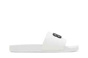 Balenciaga Pool Slides White Black