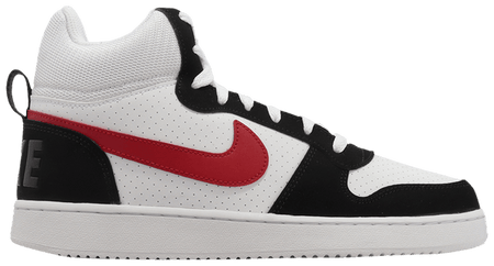 Nike Court Borough Mid White Red Black