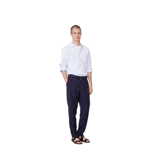 Pierre Cotton-linen Pants In Blue