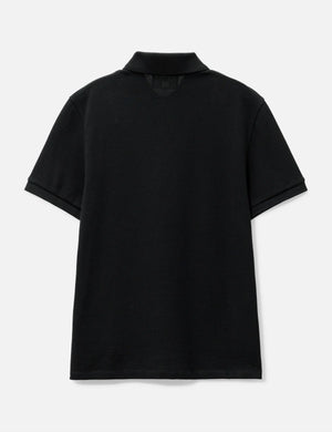 AMI PARIS Organic Cotton Regular Fit Polo T-Shirt (Black)