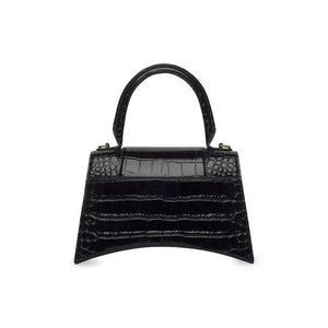 Balenciaga Hourglass Small Top Handle Bag Black