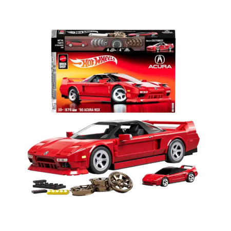 Hot Wheels Brick Shop ’90 Acura NSX Building Set