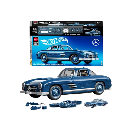 Mattel Brick Shop Hot Wheels Mercedes-Benz 300 SL Building Set