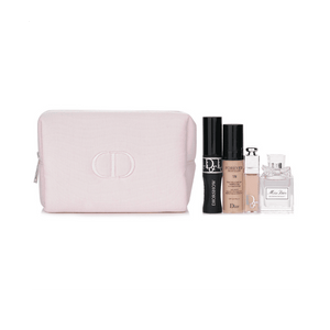 Dior Blooming Bouquet Pouch Set (EDT 0.2 fl oz (5 ml), Lip Maximizer, Foundation, Mascara)