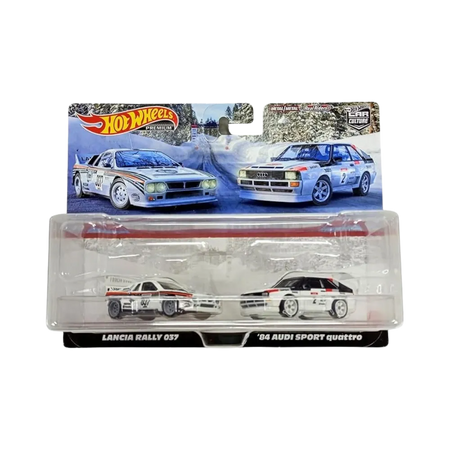Hot Wheels Premium Car Culture Lancia Rally 037 & 84' Audi Sport Quattro 2-Pack Set