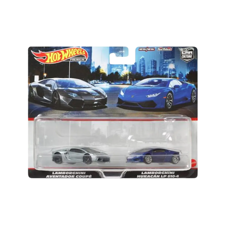 Hot Wheels Premium Car Culture Lamborghini Aventador Coupe / Huracan LP610-4 2 Pack