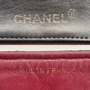 RG237 - CHANEL Vintage Black Lambskin 17cm Mini Square Flap Bag