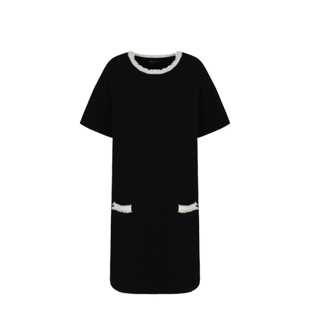 Ottoman Fabric Dress with Fringed Details