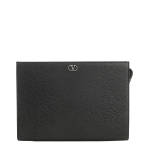 Grained Leather Pouch