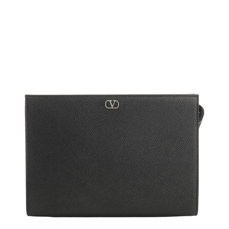 Grained Leather Pouch