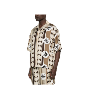Shorts Sleeve Shirt in Silk Multicolor