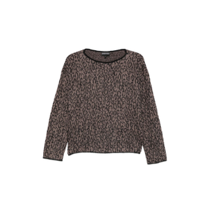 Brown Leopard Print Sweater