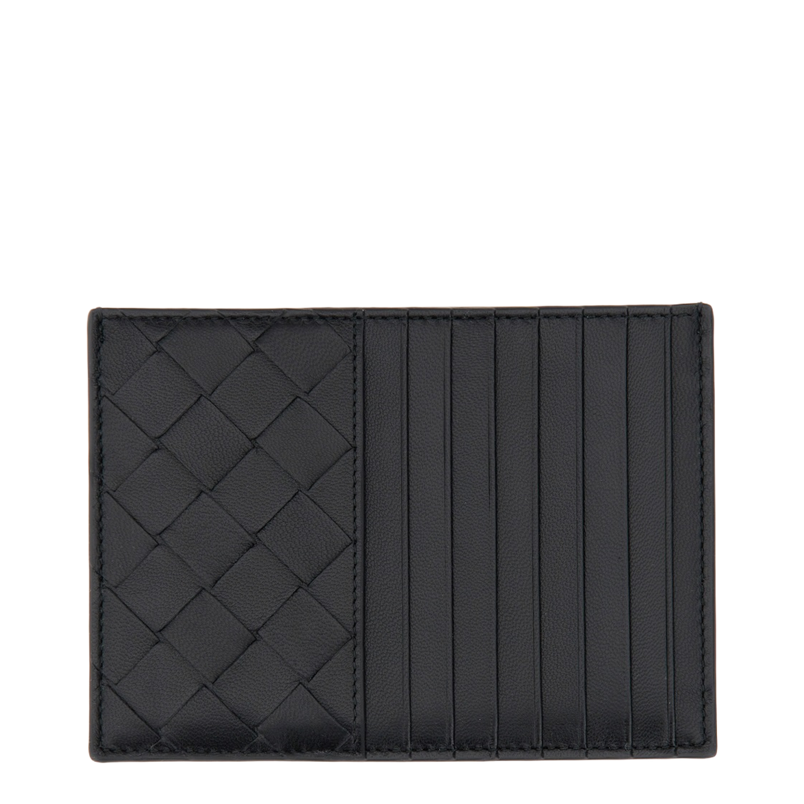 Intrecciato Card Case with Coin Case