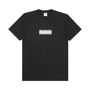 Supreme x Burberry Box Logo T-Shirt Black
