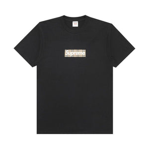 Supreme x Burberry Box Logo T-Shirt Black