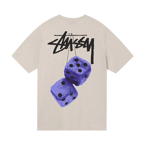 Stussy Fuzzy Dice T-Shirt Smoke