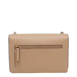 Small Darley Leather Crossbody Bag - Beige