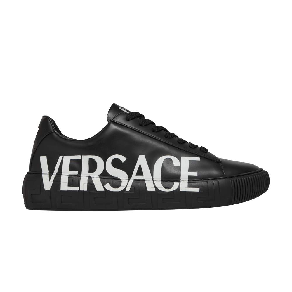 Versace Medusa Low Logo Print - Black