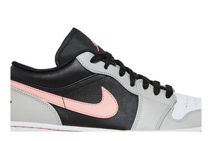 Air Jordan 1 Low Black Grey Fog Bleached Coral