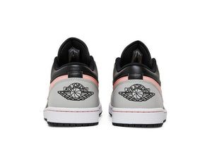 Air Jordan 1 Low Black Grey Fog Bleached Coral
