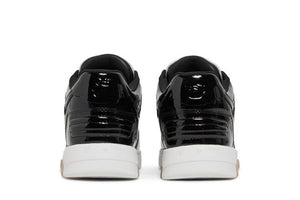 OFF-WHITE Out Of Office OOO Low Tops Patent Black White