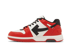 OFF-WHITE Out Of Office OOO Low Tops Black White Red